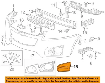 Оригинальная левая решетка радиатора отделки переднего бампера для Chevrolet GM 15-16 Trax 25980483 - Изображение 1 из 2