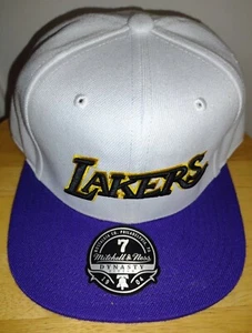 LA Lakers HWC Mitchell & Ness Dynasty Hat Los Angeles 2 Tone Cap Men's 7 USA New - Picture 1 of 5
