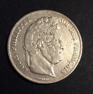 France - Louis Philippe - Très Jolie 5 Francs 1839 D - millésime plus rare - Bild 1 von 2