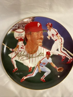 Signed   Artist Proof   Mike Schmidt Painted Plate Christopher Paluso Phillies - Image 1 of 4