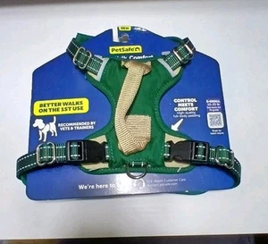 Pet Safe Dog Harness W/ Pick Up Strap Easy Walk / Comfort Sz XS GREEN / TAN - Picture 1 of 6