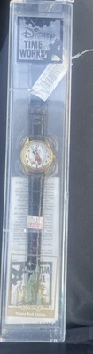 Reloj De Colección Disney Time Works Fantasía Mickey Cuero Nuevo Edición Parque Temático Foto 1 de 4