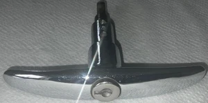GENUINE CLASSIC VW BEETLE CHROME T HANDLE ENGINE LID LOCKING HANDLE NO KEY - Picture 1 of 4