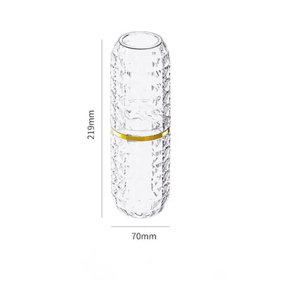 Taza de enjuague bucal portátil de viaje - Taza de cepillado de dientes con textura de diamante Foto 1 de 4