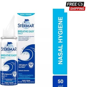 Sterimar Breathe Easy Daily 100 Percent Natural Sea Water Based Nasal Spray 50ml - Picture 1 of 8