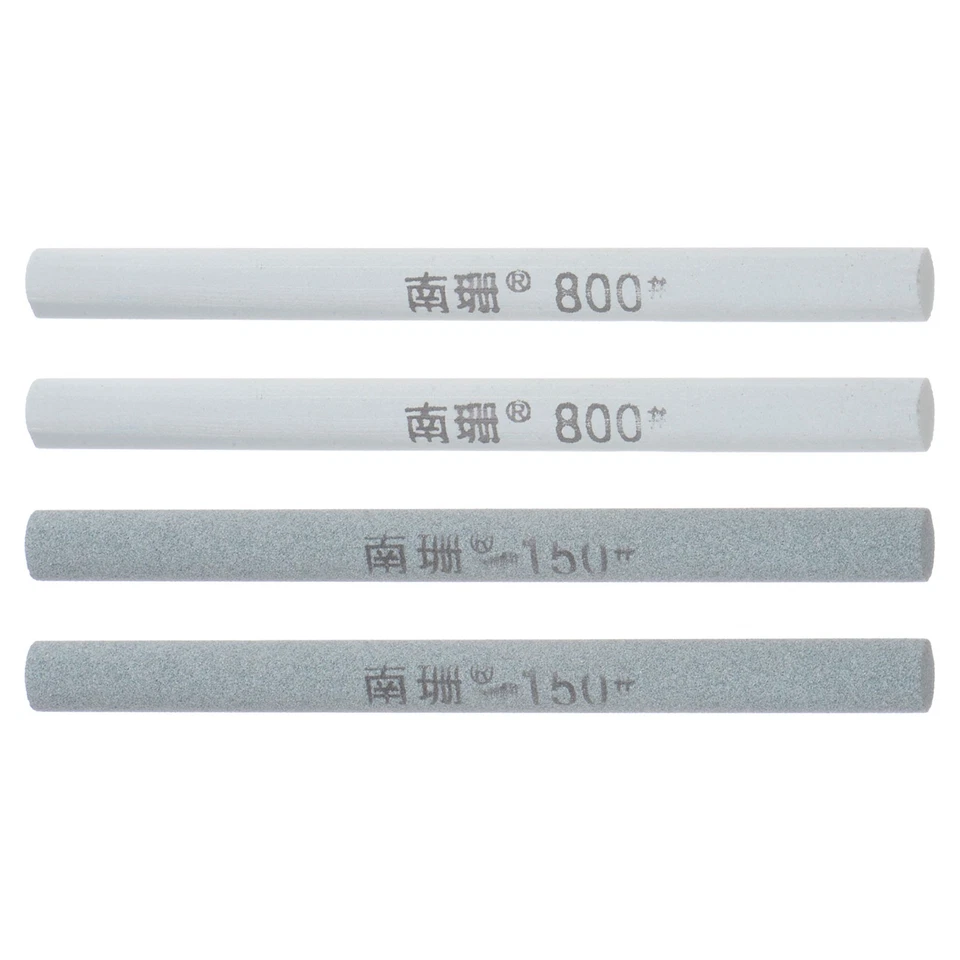 4pcs Knife Sharpening Stone Set Cylinder 150/800 Grit New - Image 1 of 4