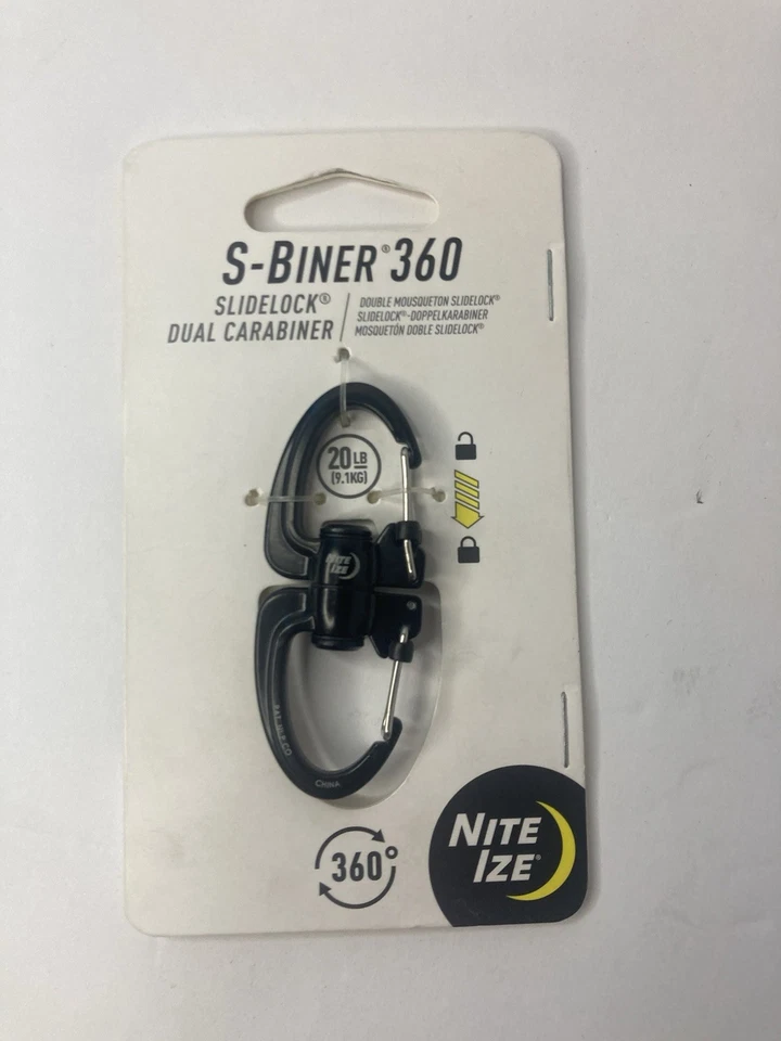 Mosquetón doble bloqueo lateral giratorio 360° S-Biner 20 lb Nite Ize Foto 1 de 3