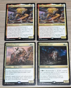 MTG 4x Multicolore Raro Gastronauta Abile Ragost, Escort Dauntless, Leone Fleecmane - Foto 1 di 2