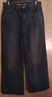 Enjuague negro resistente incorporado pierna ancha holgado tiro alto para niñas Old Navy talla 20 Plus Foto 1 de 4