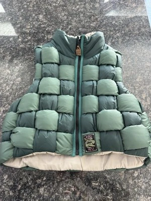 Kapital Unisex Nylon Rip Stop Keel Weaving Vest Green Color. NWT From Japan!! - Image 1 of 4