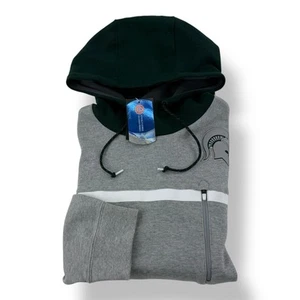 Nike Heather Gray Michigan State Spartans Hoodie Sweatshirt 3XL Long Sleeve NWT - Picture 1 of 10