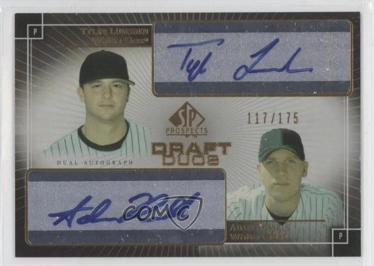 2004 SP Prospects Draft Duos /175 Tyler Lumsden Adam Russell Rookie Auto RC - Image 1 of 2