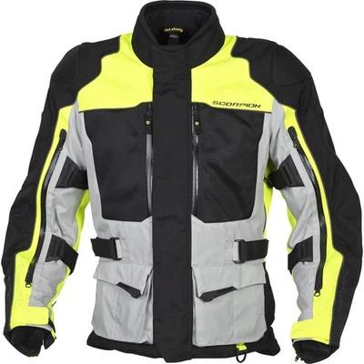 Scorpion Yosemite Mens Textile Motorcycle Jacket Hi-Viz Yellow/Black/Gray XL - Image 1 of 3
