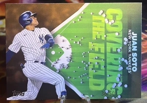 2024 Topps JUAN SOTO Covering The Field Gold /50 SP ~ Yankees - Picture 1 of 3