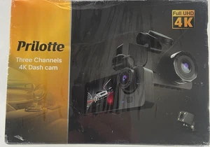 Prilotte 3 Kanäle 4K Dash Cam 8MP HD Kamera Video 2,0" Display - Neu / Versiegelt - Bild 1 von 3