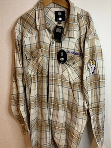 LA Rams NFL Darius Rucker Collection Western Shirt XXL NWT - Picture 1 of 4