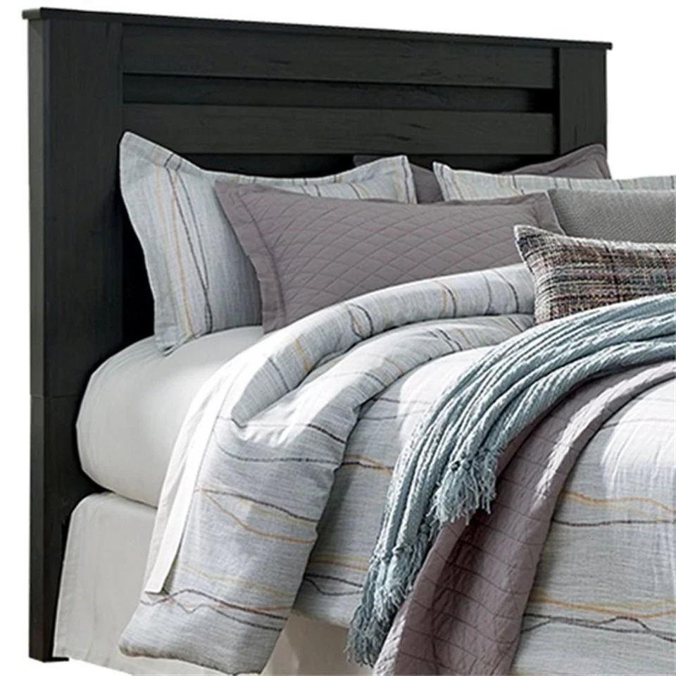 Bowery Hill Contemporary King Panel Wood Headboard in Gray - Image 1 of 1
