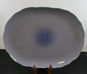 Mikasa Spring Ft 600 Hyazinthe Lila Oval Servierplatte Larry Laslo Selten - Bild 1 von 9