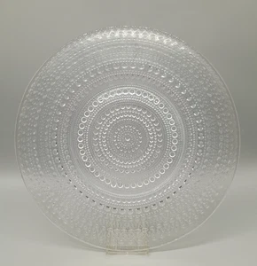 iittala Finnland Tauperle Tortenplatte 31 cm Oiva Toikka Kastehelmi Glas - Bild 1 von 8