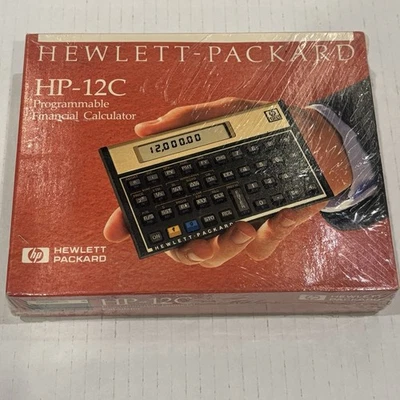Vintage HP 12C Hewlett Packard Programmable Financial Calculator NEW & Sealed - Image 1 of 4