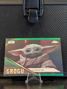 2023 TOPPS CHROME STAR WARS JOURNEY OF GROGU #JG-8 Green /99 - Picture 1 of 3