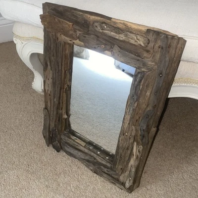 Handmade Driftwood Mirror. 17 inch x 13inch  - Image 1 of 4