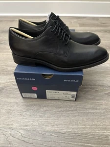 Oxford Cole Haan Para Hombres Clásicos Modernos Puntera Lisa Negros - Talla 9 - C38446 NEGRO - Imagen 1 de 6