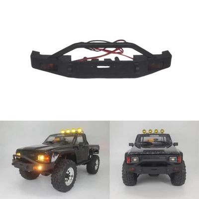 Front Bumper For HPI venture 1/18 HILUX RC Crawler Car Parts with LED lights - Image 1 of 4