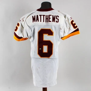 Shane Matthews Game Worn Signed/Inscribed Jersey 2002 NFL Washington Redskins #6 - Picture 1 of 18