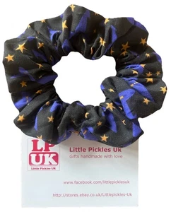 Accessoires, Haar Scrunchies, Handarbeit, Halloween, Hexen Hüte und Sterne - Bild 1 von 1