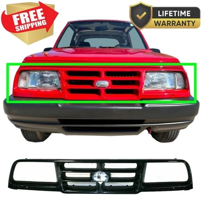 Fits 1996-1997 New Front Black Grille Fits Geo Tracker GM1200379 91172729 - Image 1 of 4