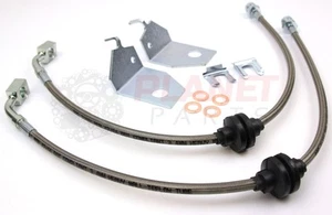 Mangueras de freno delanteras trenzadas Holden Commodore VT VX VY VZ S SS Calais Berlina V6 V8 - Imagen 1 de 3