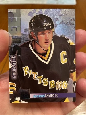 Mario Lemieux International Steel #14 1995/96 Fleer Metal como nuevo Foto 1 de 2