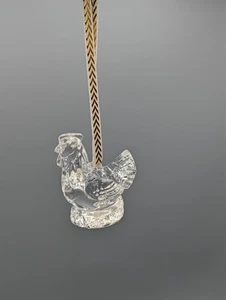 Waterford Kristall - 12 Tage Weihnachten dritte Ausgabe Ornament französische Henne 2,5" - Bild 1 von 4