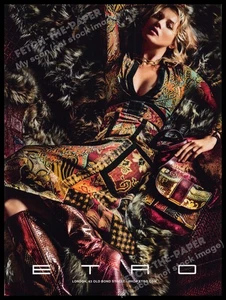 Etro 2010s Magazine Print Ad 2015 Patchwork London Kate Moss - Picture 1 of 1