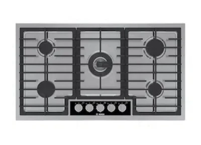 🔥QUIK SHIP🔥BOSCH Benchmark 36” 18000-BTU 5 burner Stainless Cooktop💥NGMP659UC - Image 1 of 4