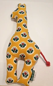 Vintage 10" French Giraffe Designed By Raynaud Souleiado Fabrics Baby Rattle - Picture 1 of 3