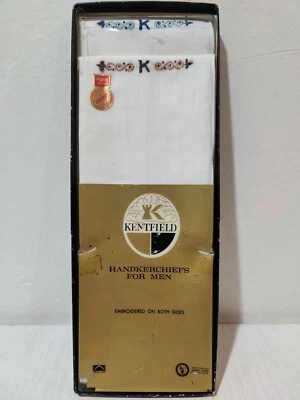 De colección 2 Pañuelos Kentfield Para Hombre Reversibles Bordados Caja Original Foto 1 de 4