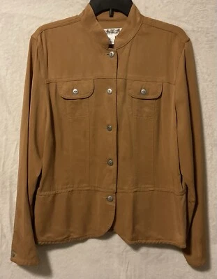 Chaqueta Coldwater Creek Talla Lg Amarillo Mostaza Boho Bohemia Preppy Montar NOTA* Foto 1 de 4