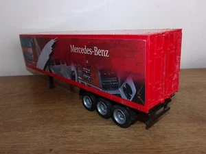 1/43 New Ray Semi Remorque Publicité Pub Mercedes Benz camion Truck trailer - Foto 1 di 6