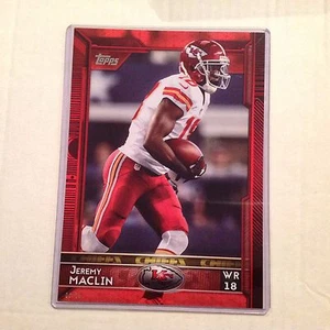 #197 JEREMY MACLIN Chiefs Missouri WR MVP #ed/25 made Red Version 2015 Topps 5x7 - Picture 1 of 1