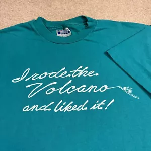 Vintage Hawaii Shirt Men Medium Blue Bike Maui Mountain Cruisers 90s 1995 - Picture 1 of 10