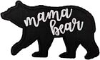 Patch maman ours (3,5 pouces) badge en fer/coudre maman, maman, mignon maman ours noir