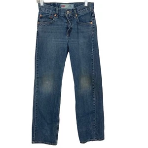 Levi's 550 Jeans Boys 12 Slim 24x26 Medium Wash Blue Denim Stretch - Picture 1 of 9