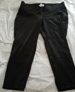 First Kick Maternity Women's Faux Leather Lined Legging Pants Black XL NWT - Picture 1 of 3
