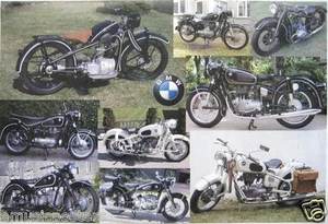 BMW "9 CLASSIC GERMAN MOTORCYCLES" POSTER FROM ASIA - Picture 1 of 1