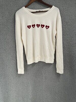 Abercrombie & Fitch Loved  Ivory  Pullover Sweatshirt Women's Size Small • 13.51€