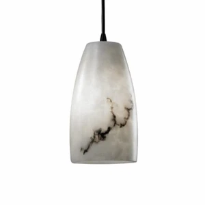 Justice Design LumenAria SM 1-LT Pend Tall Tapered, Ala/BK - FAL-8816-28-MBLK - Picture 1 of 1