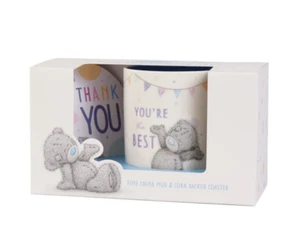 Me to You Tatty Teddy "Thank You Teacher" Tasse & Untersetzer Geschenkset 🍎🐻✨ - Bild 1 von 1