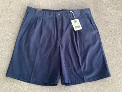 Haggar Men's Navy Blue Chino Shorts 42W New with Tags - Image 1 of 4